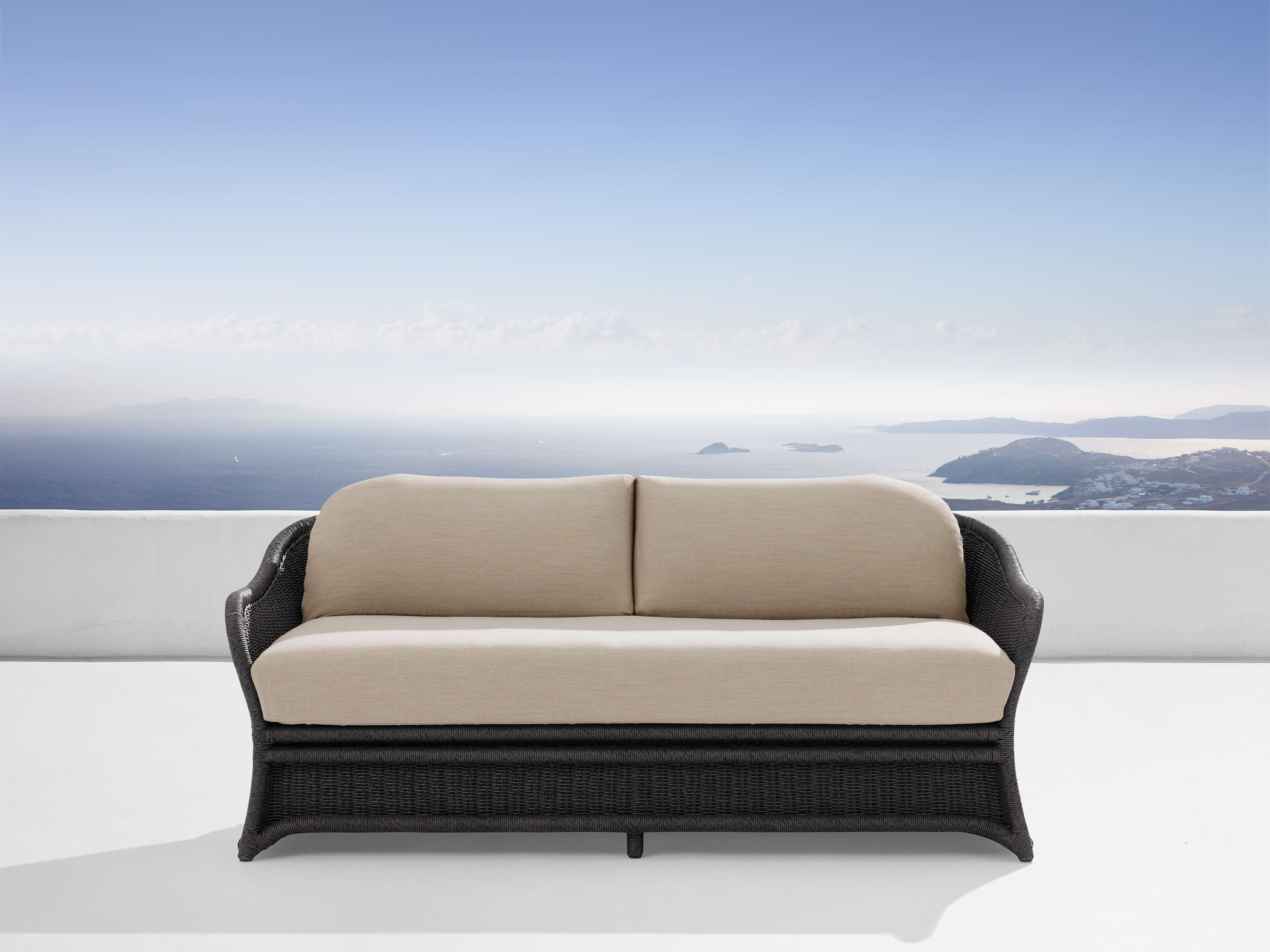 Fowler Outdoor Sofa in Rosemount Taupe
