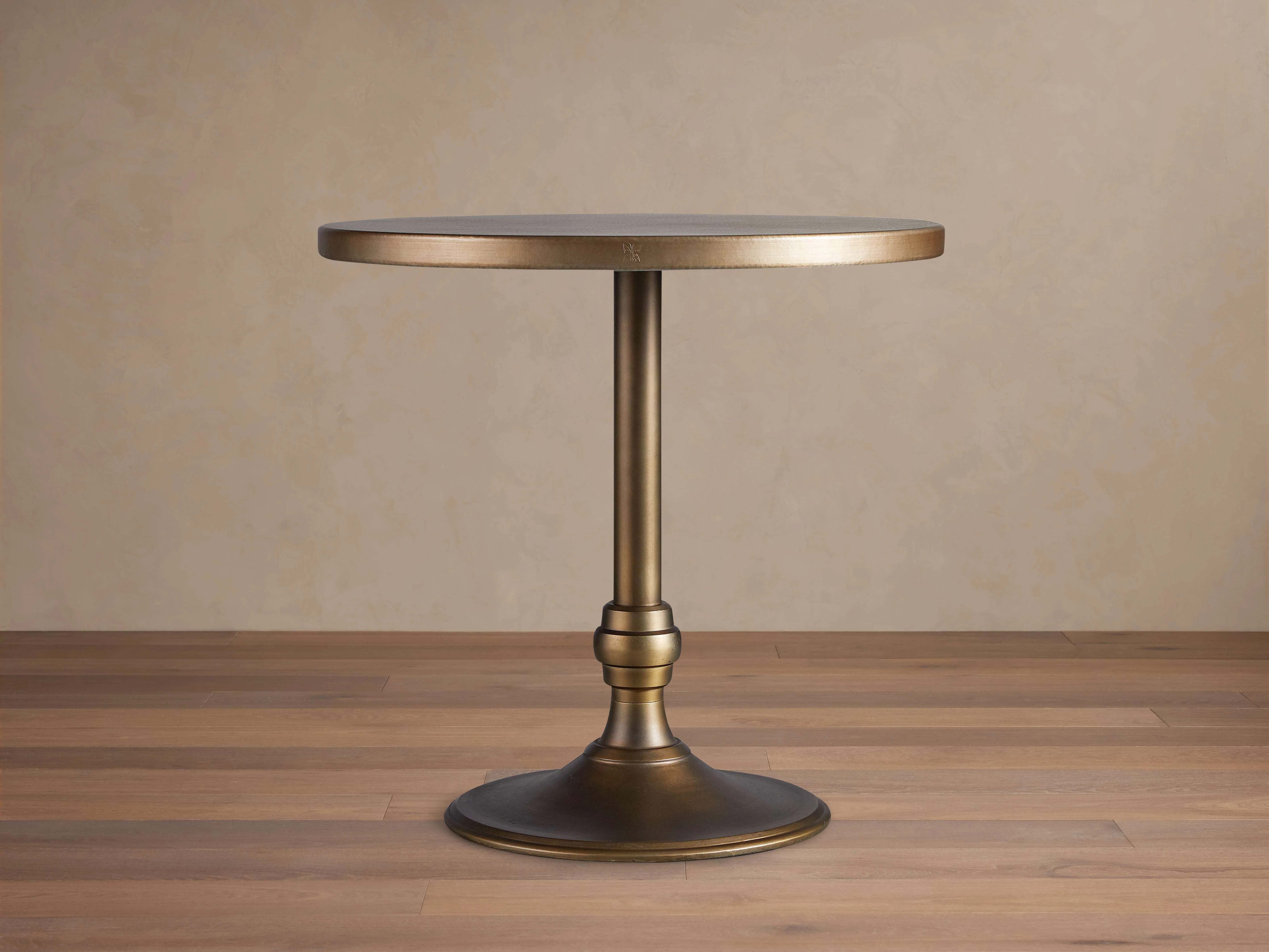 Recycled Metal Counter Table with Wade Base