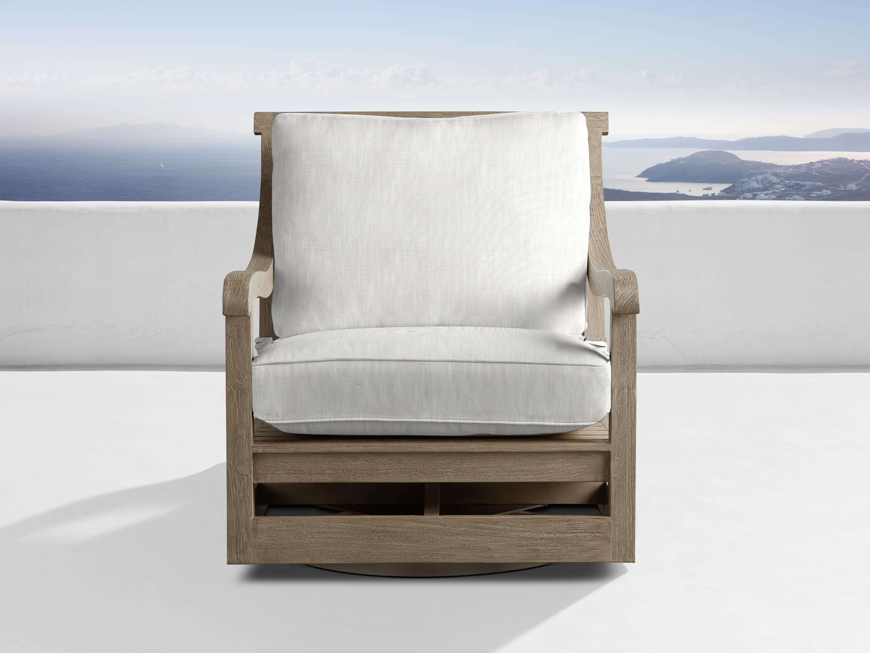 Hamptons Outdoor Deep Swivel Chair