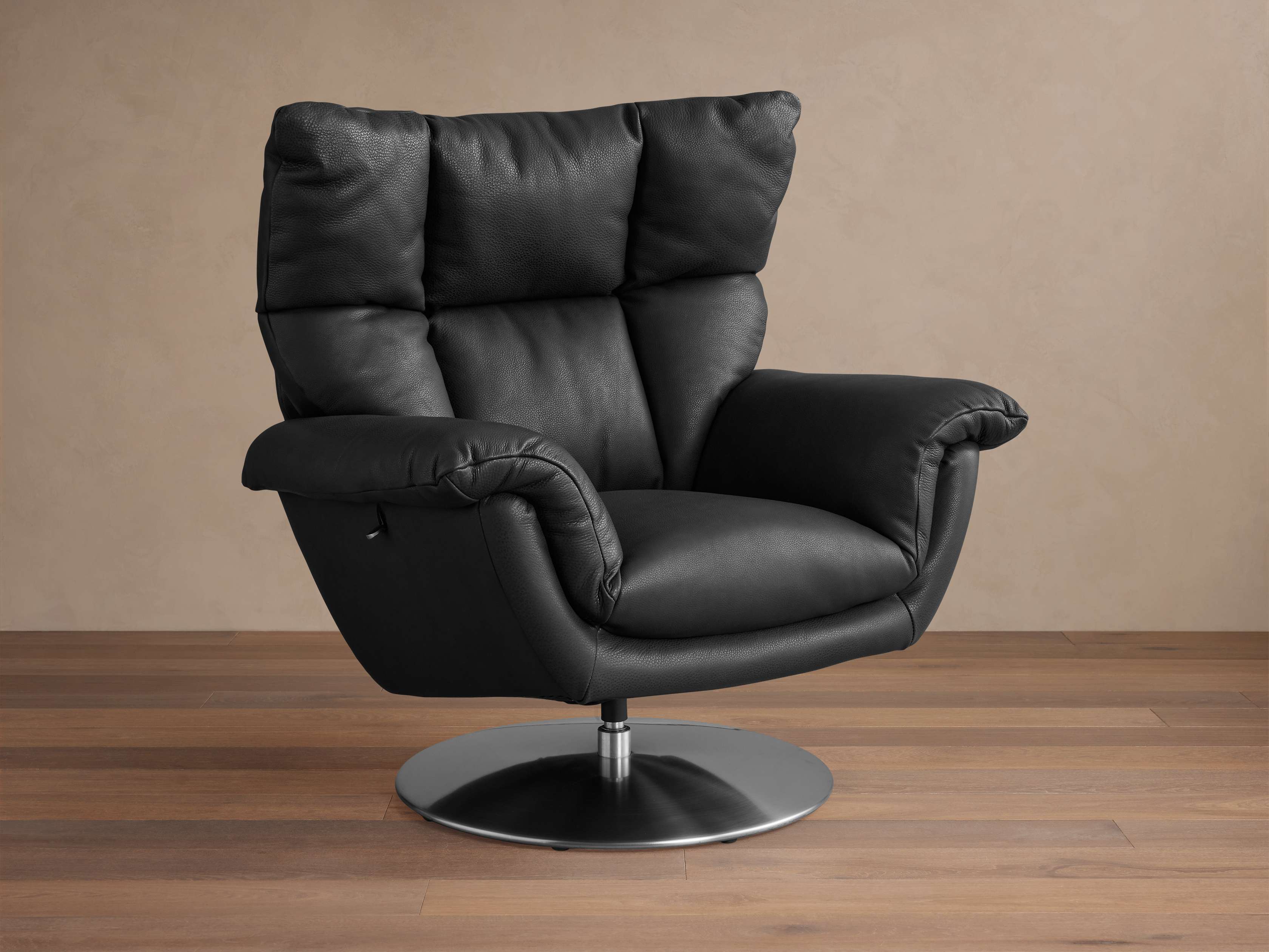 Deacon Leather Swivel Recliner