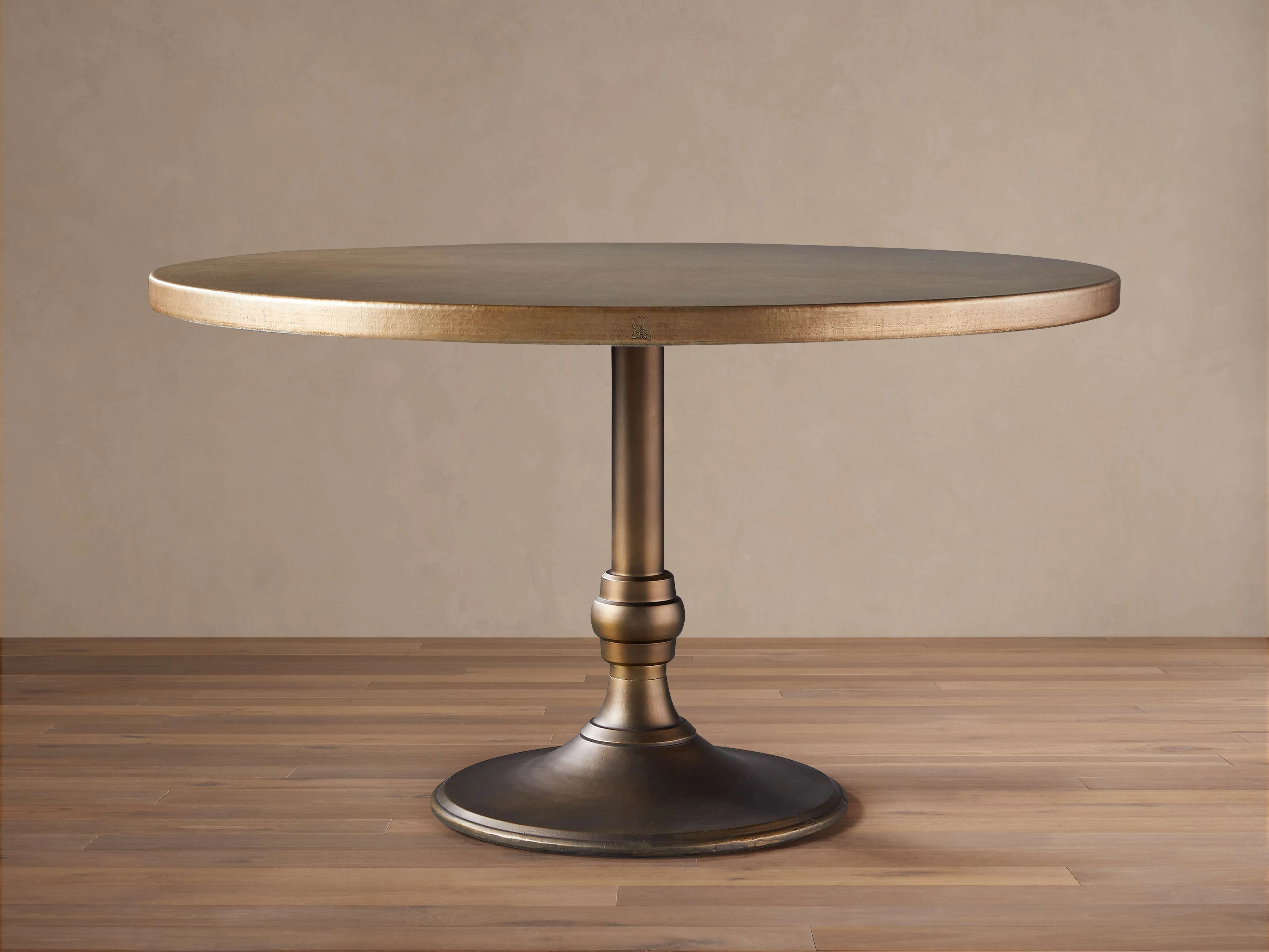 Recycled Metal Bistro Table with Wade Base