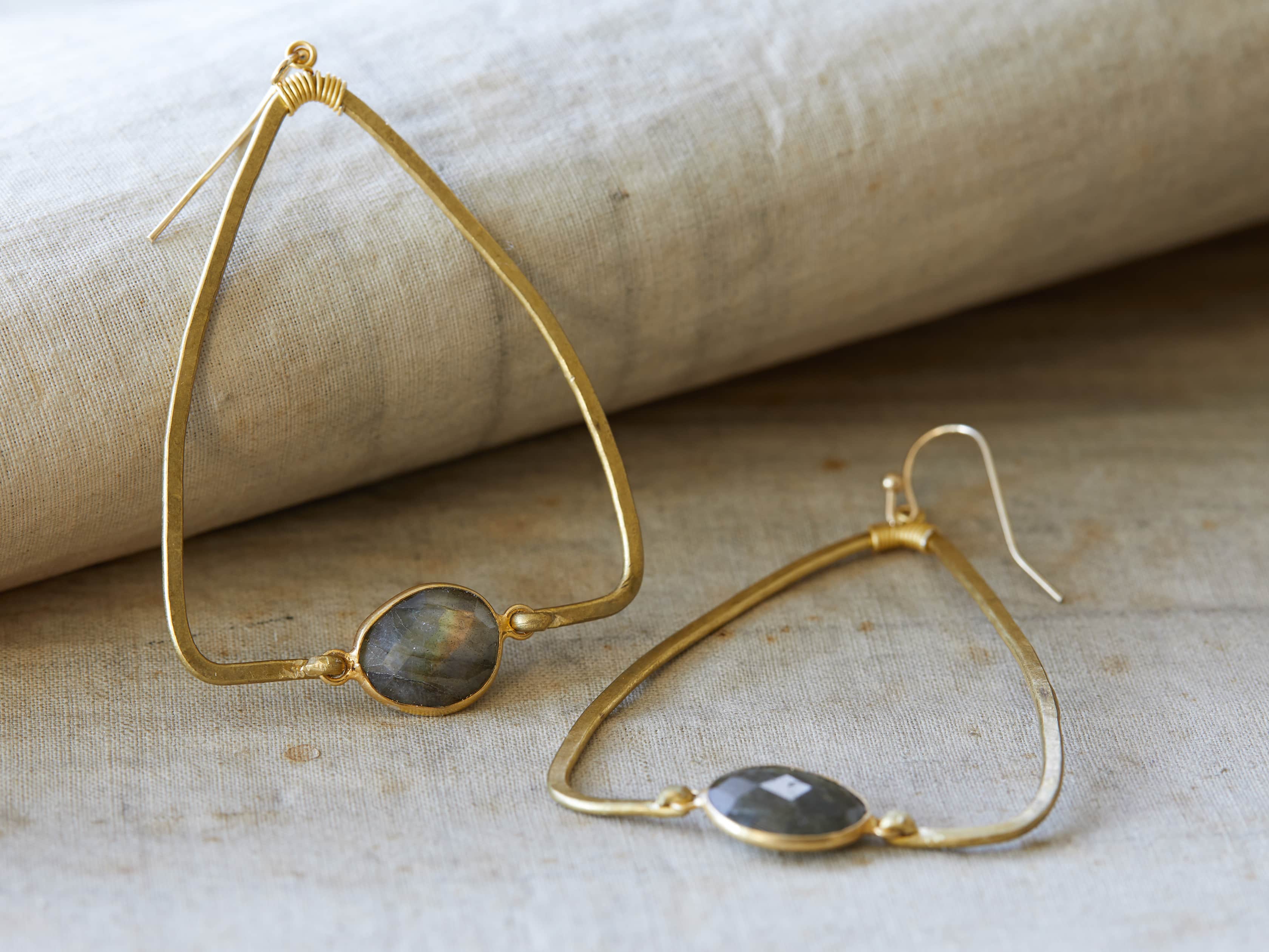 Adalene Labradorite Earrings