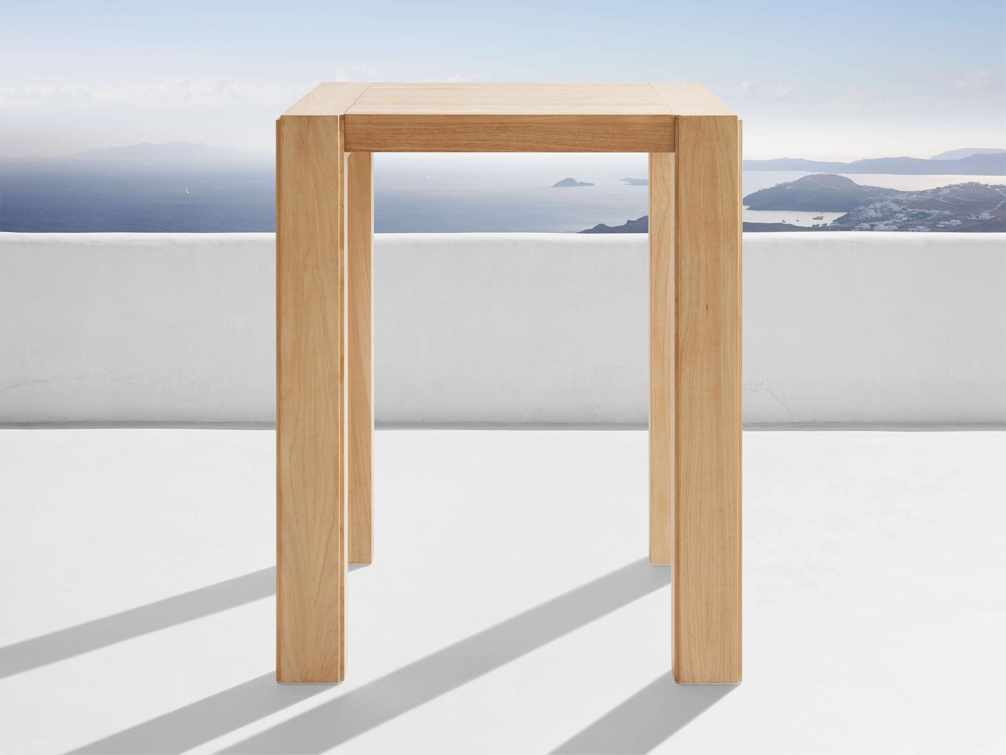 Canyon Outdoor Teak Bar Table