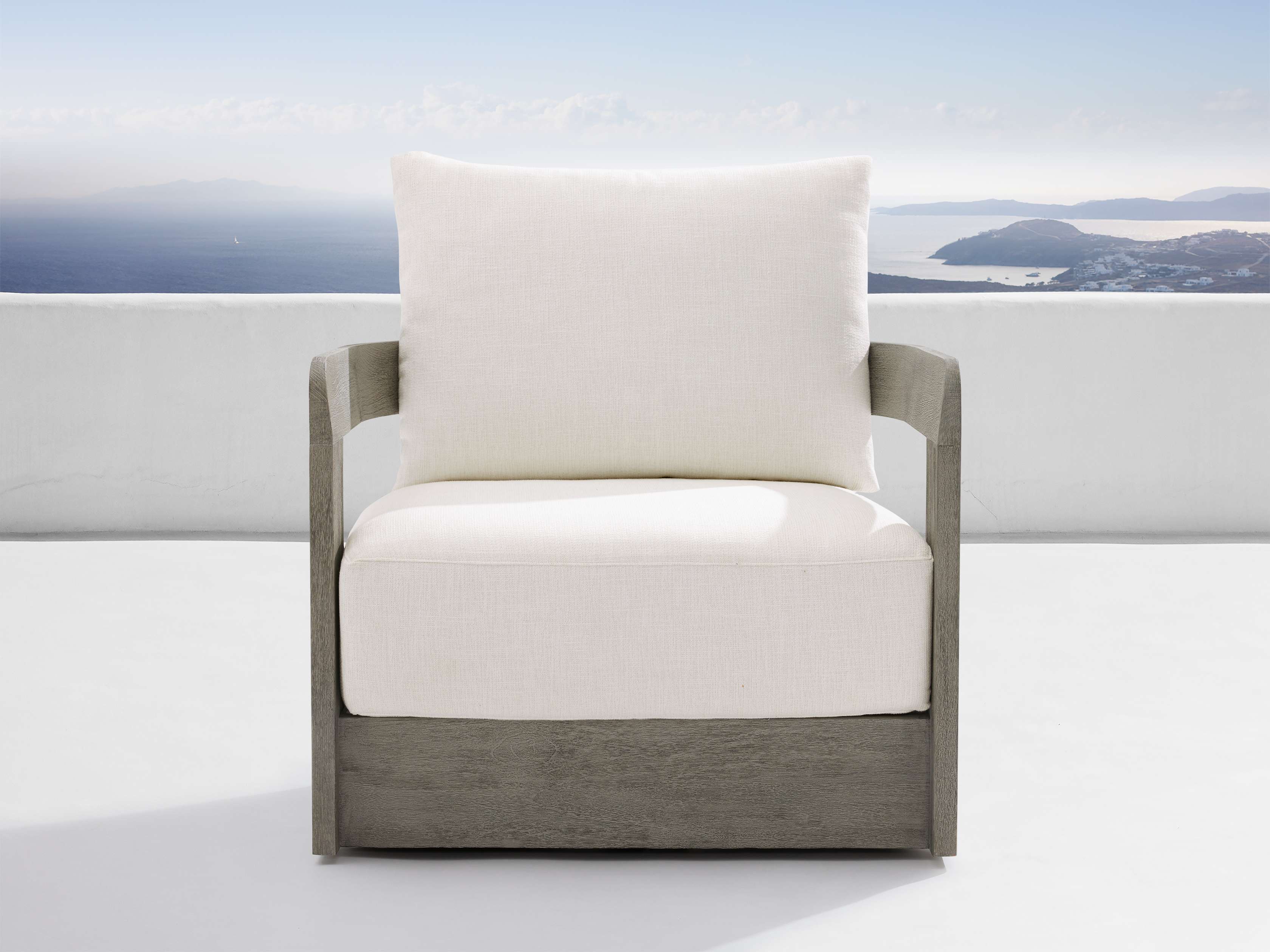 Milos Outdoor Swivel Chair