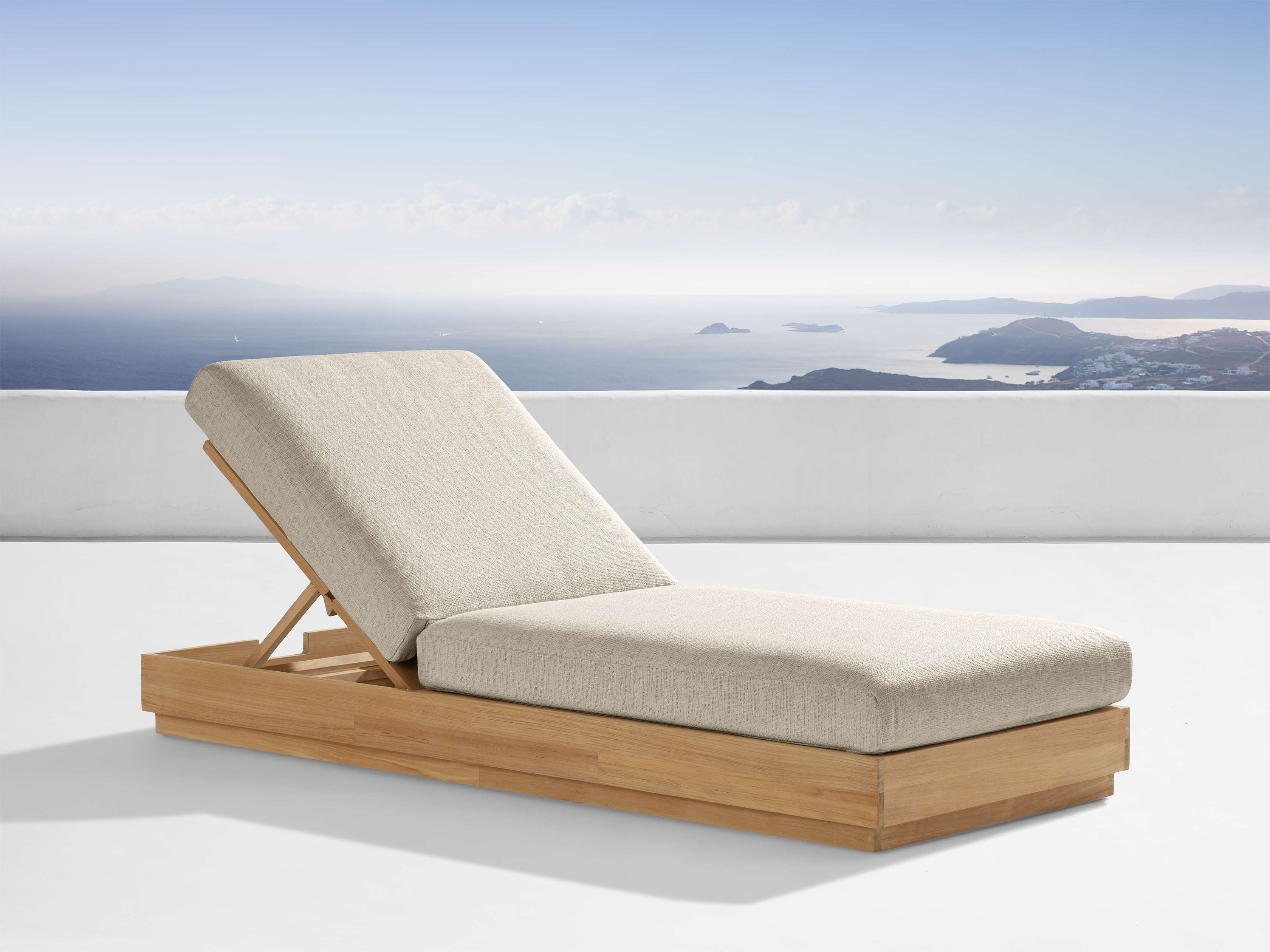 Bal Harbour Outdoor Teak Chaise