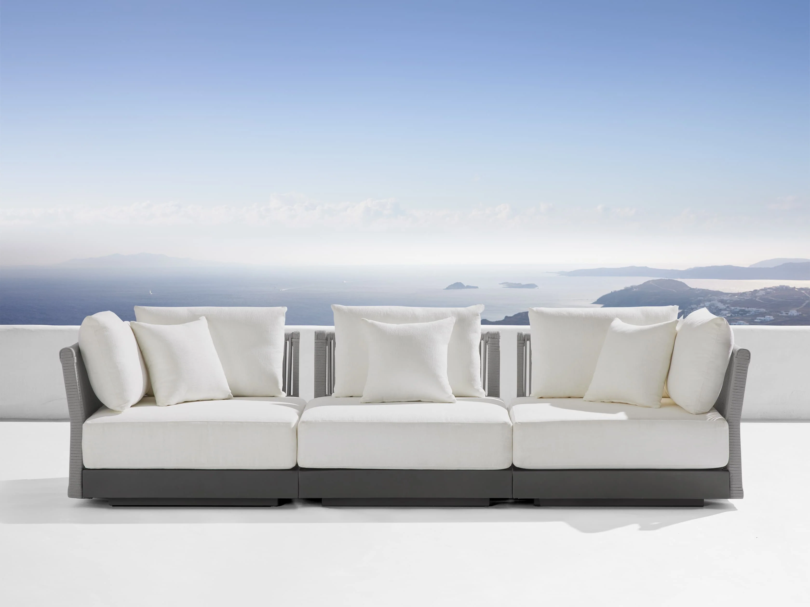 Naxos Outdoor Three Piece Modular Sofa