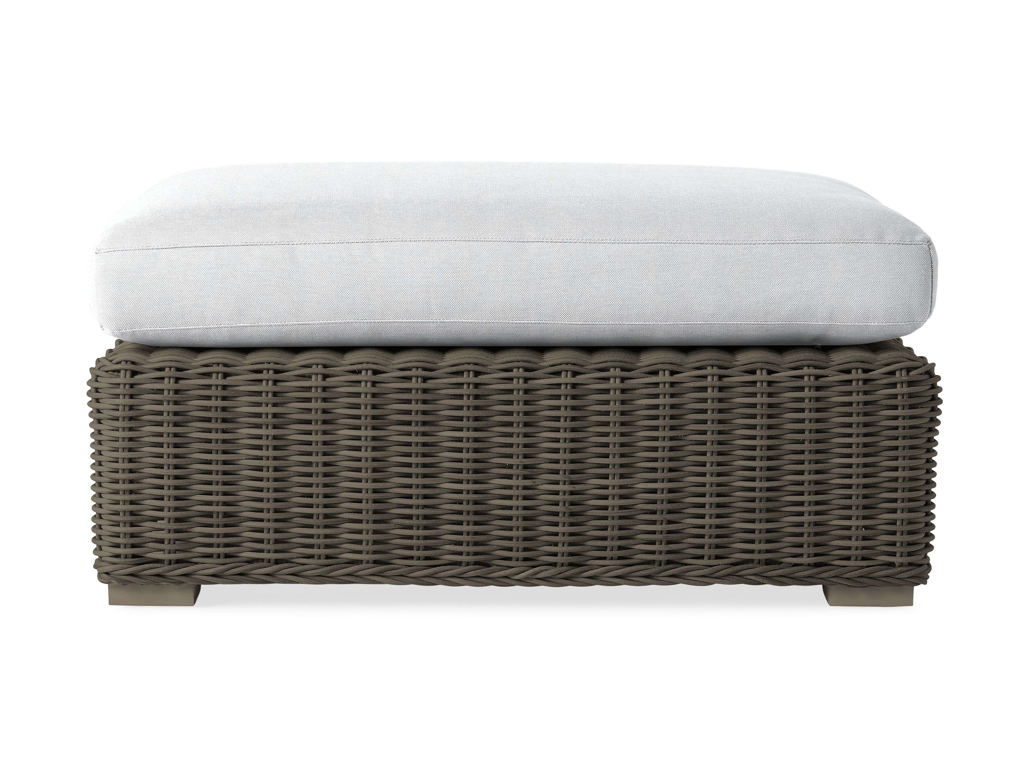 Montauk Outdoor Ottoman in Dry Bark