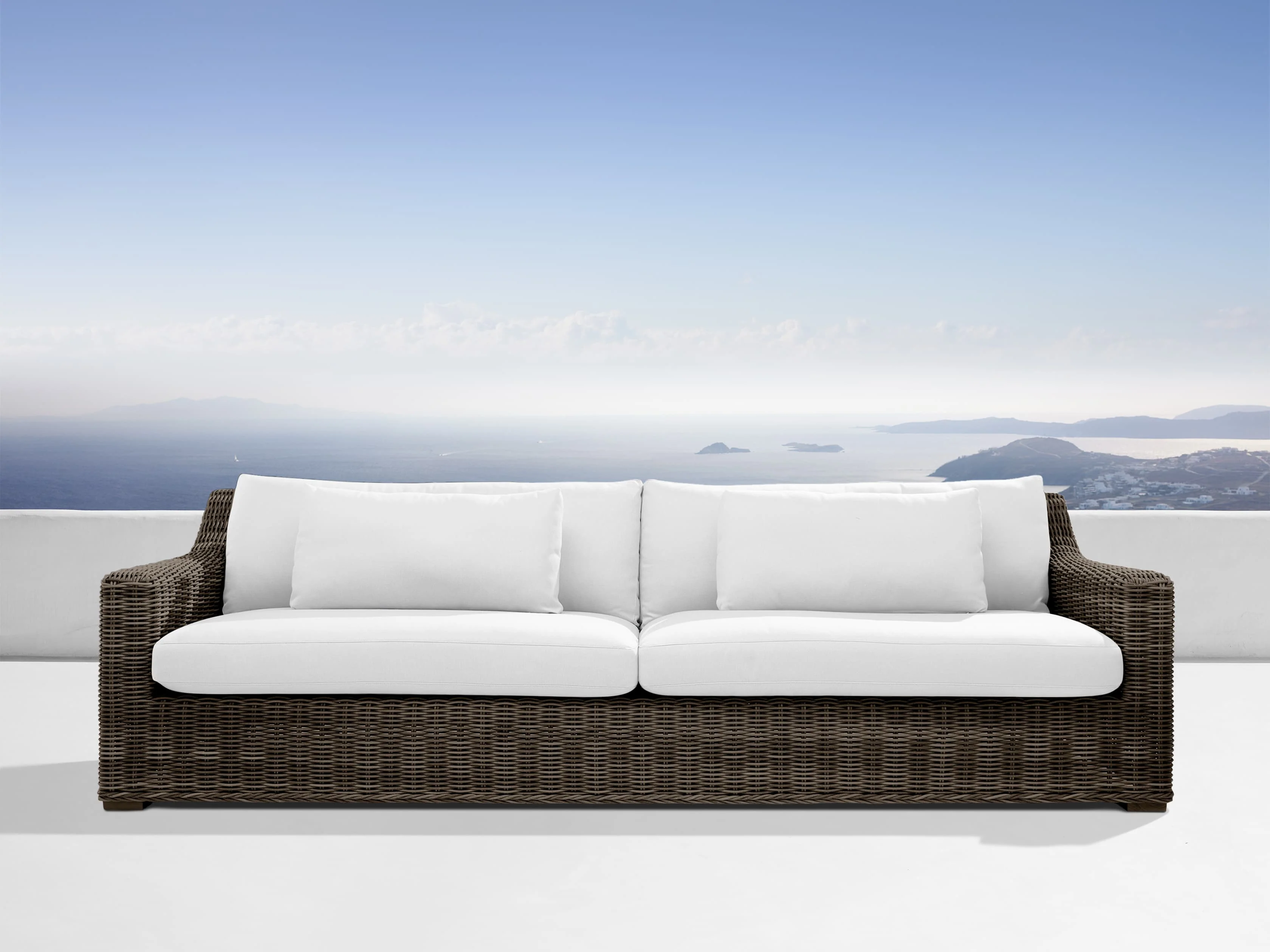 Montauk Outdoor Sofa in Dry Bark