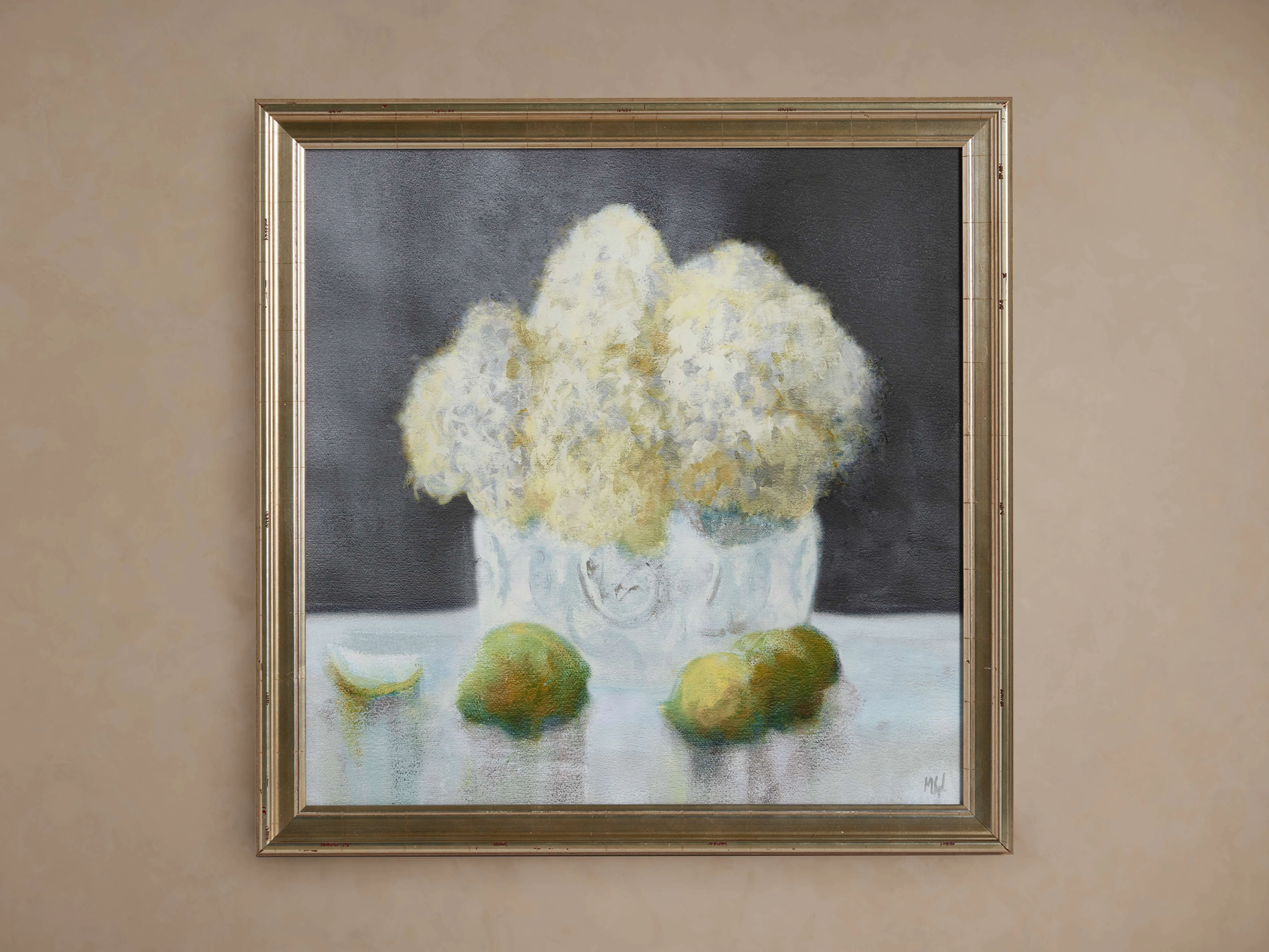 Blanche Hortensia Framed Print