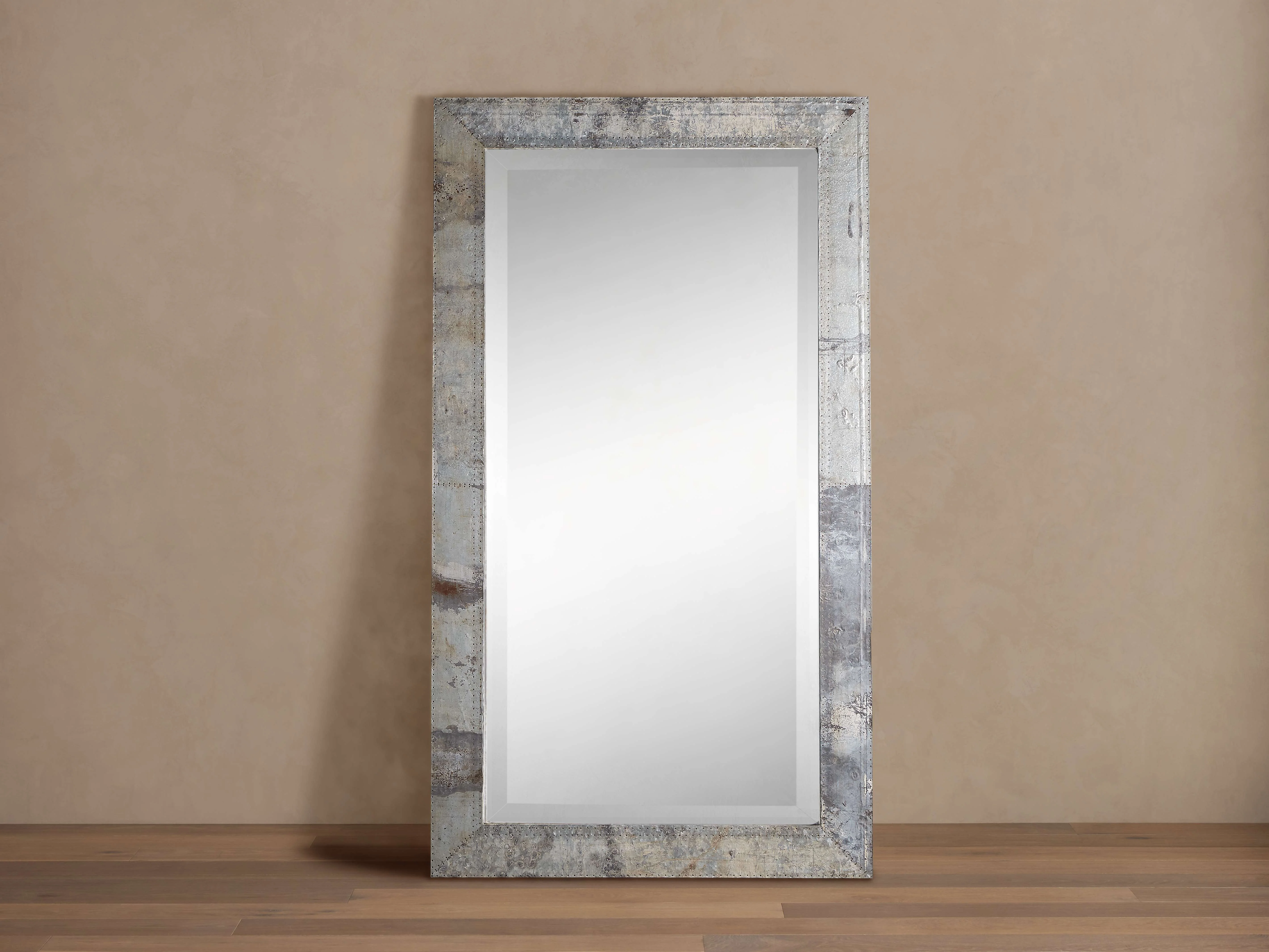 Caspian Grand Floor Mirror in Iron