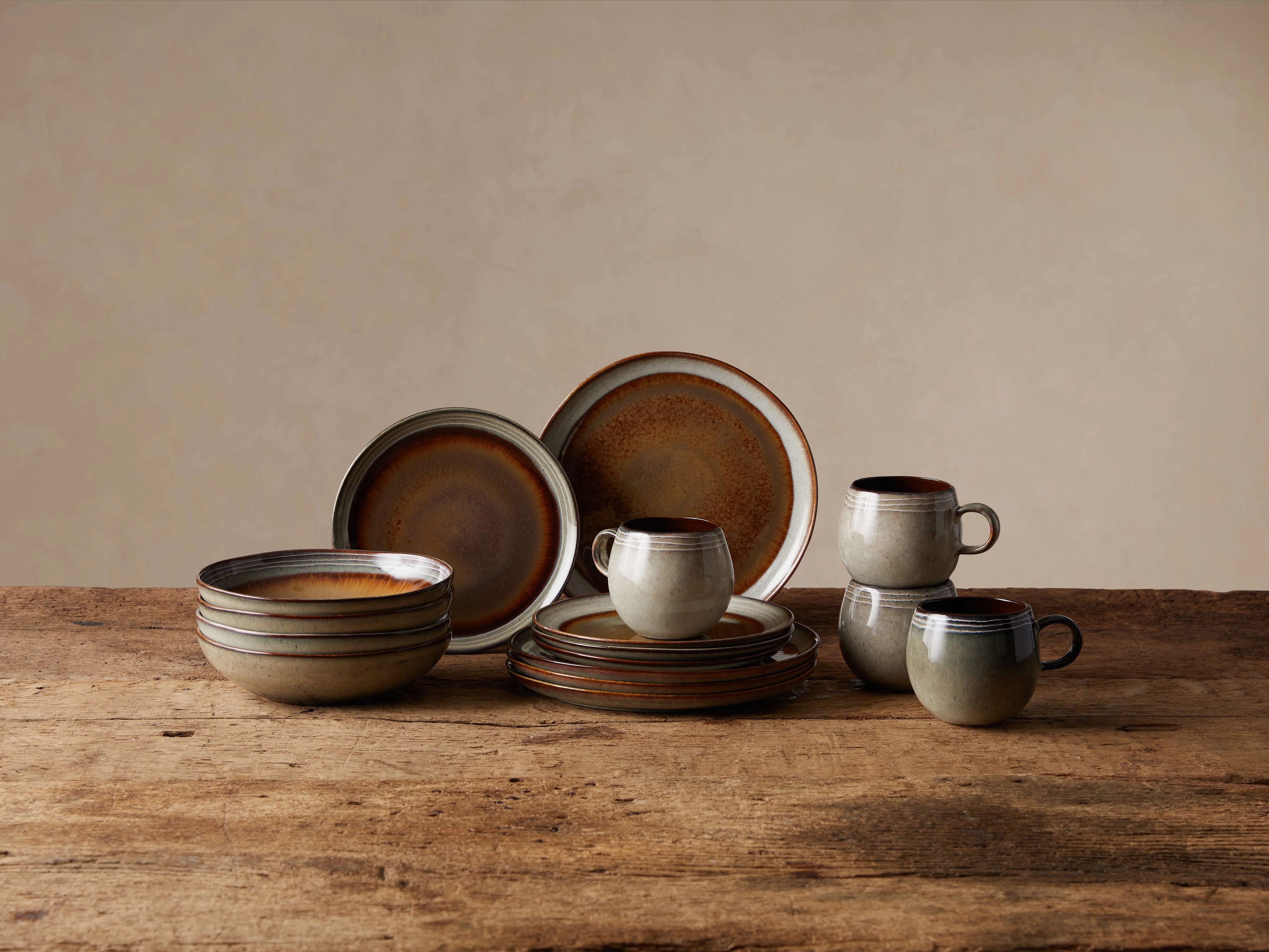 Canyon 16 Piece Set with Pasta Bowls