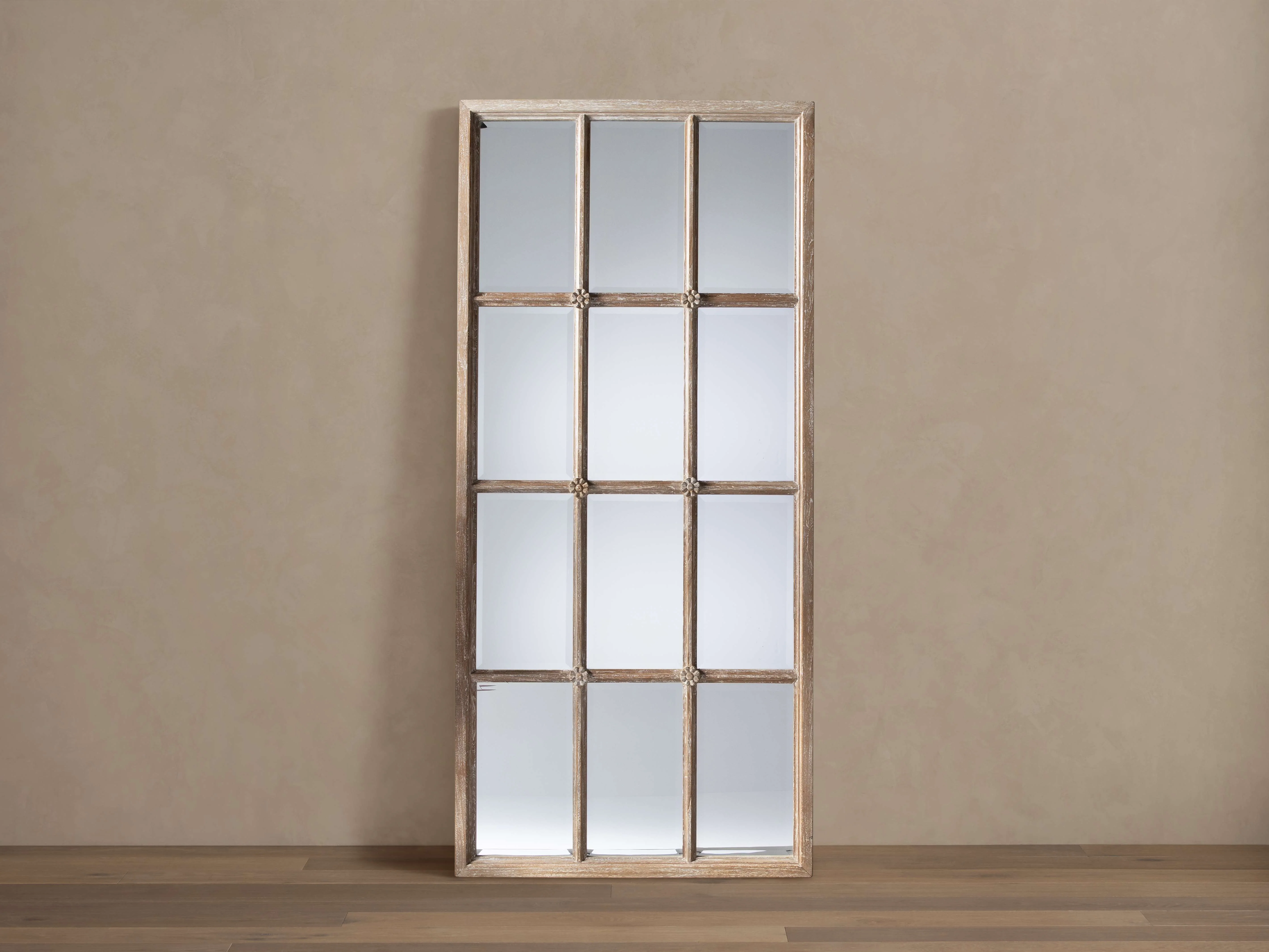 Teak Floor Mirror