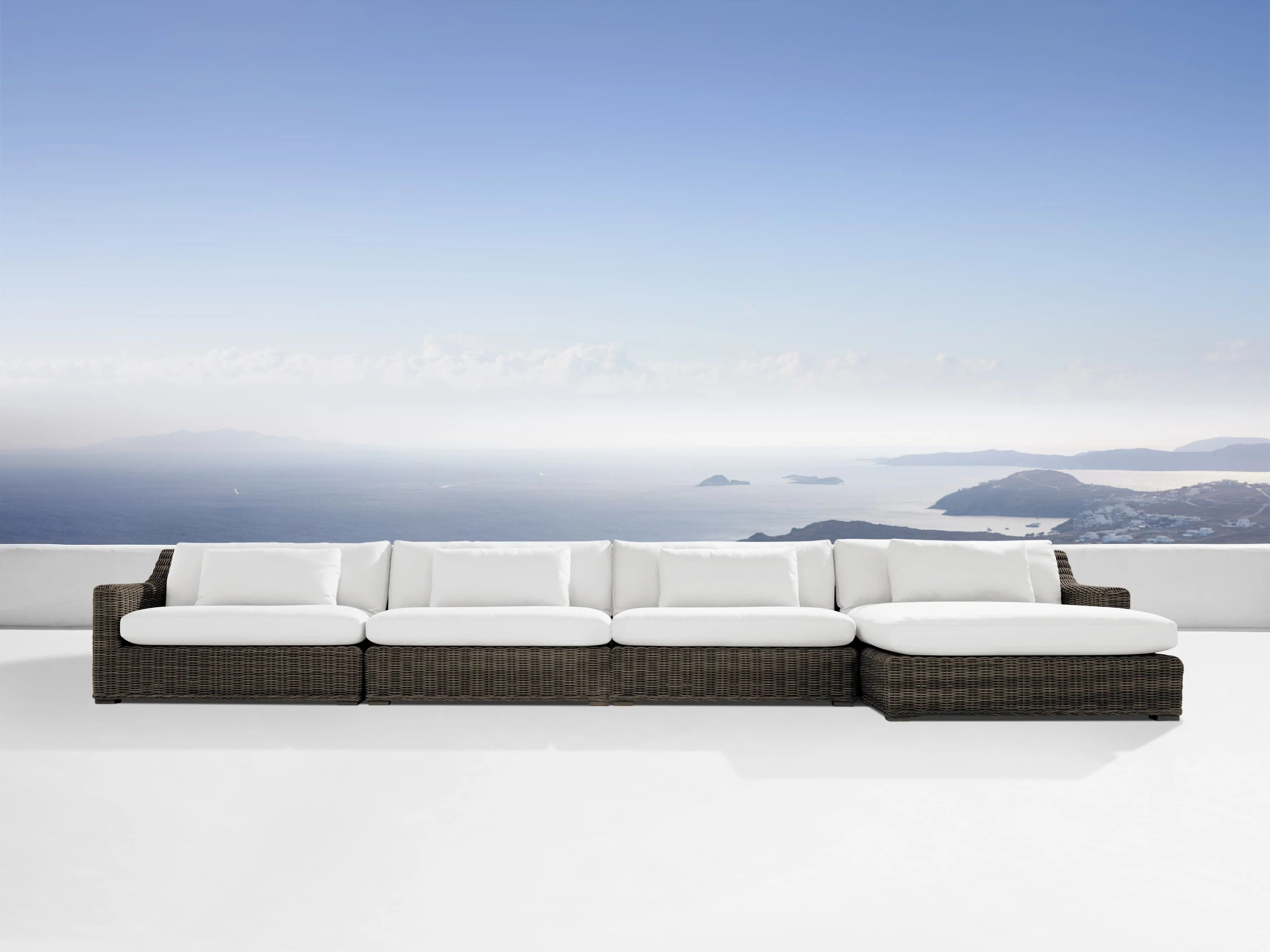 Montauk Outdoor Four-Piece Sectional