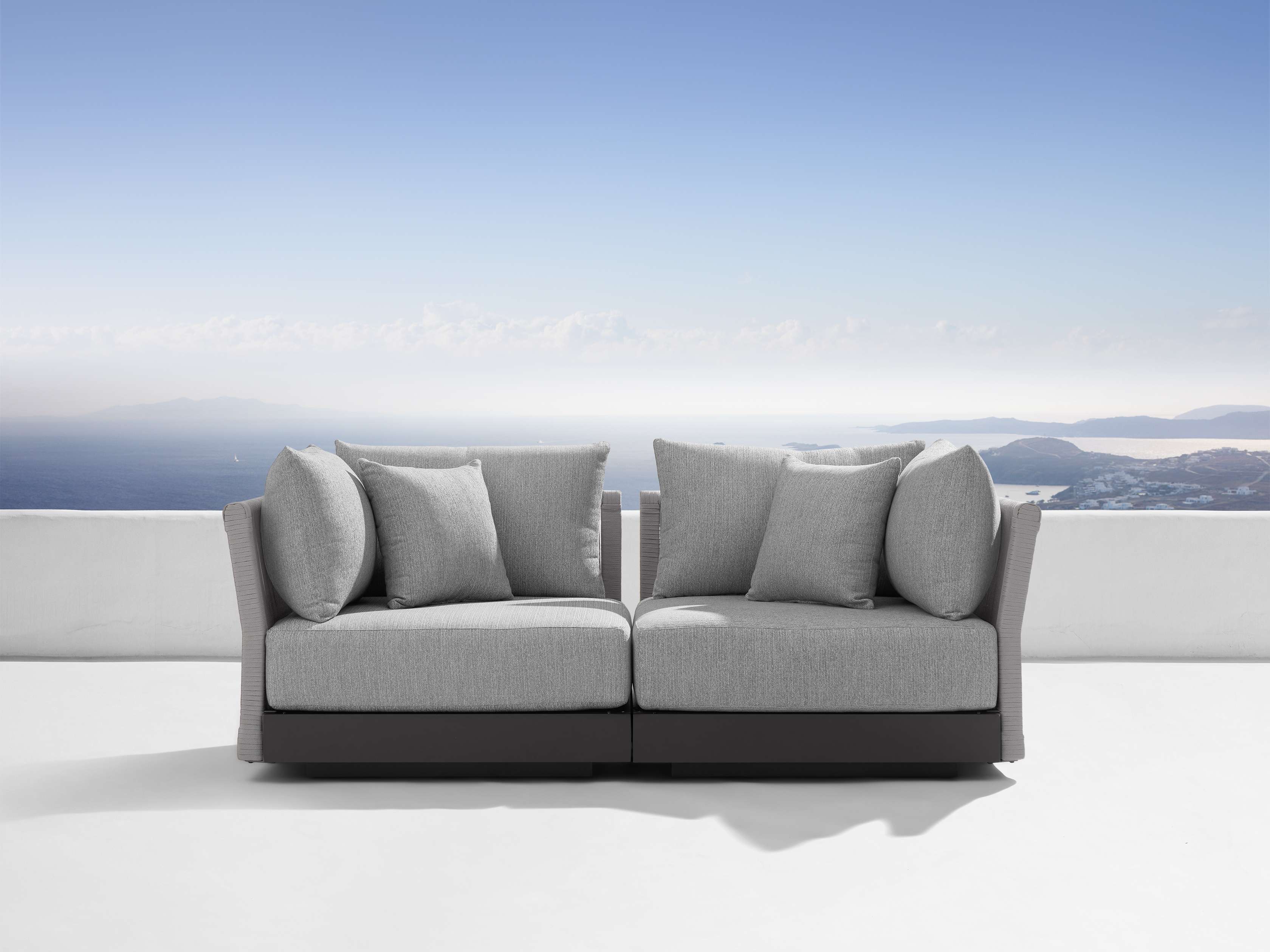 Naxos Outdoor Two-Piece Modular Sofa