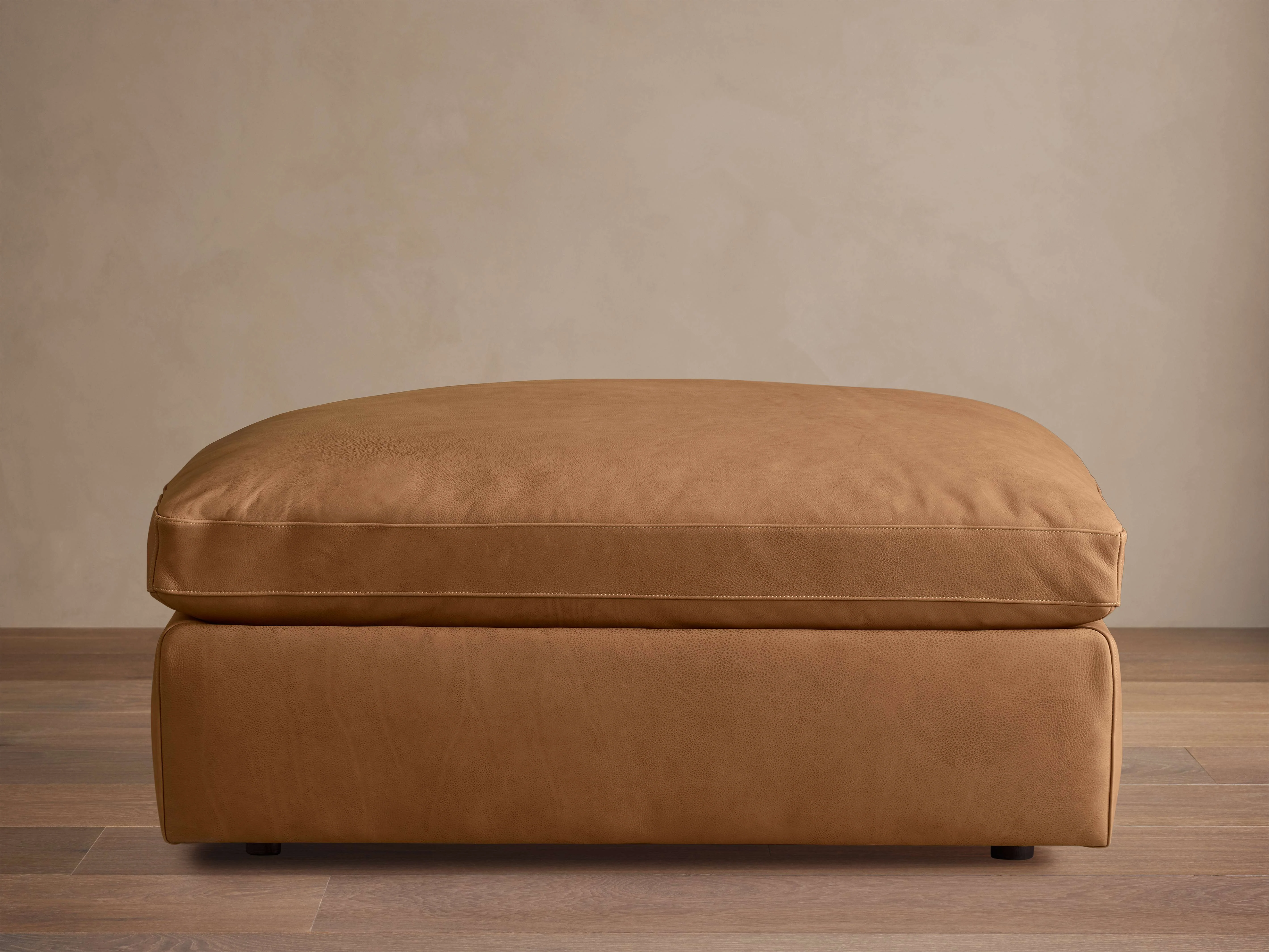 Beale Leather Ottoman