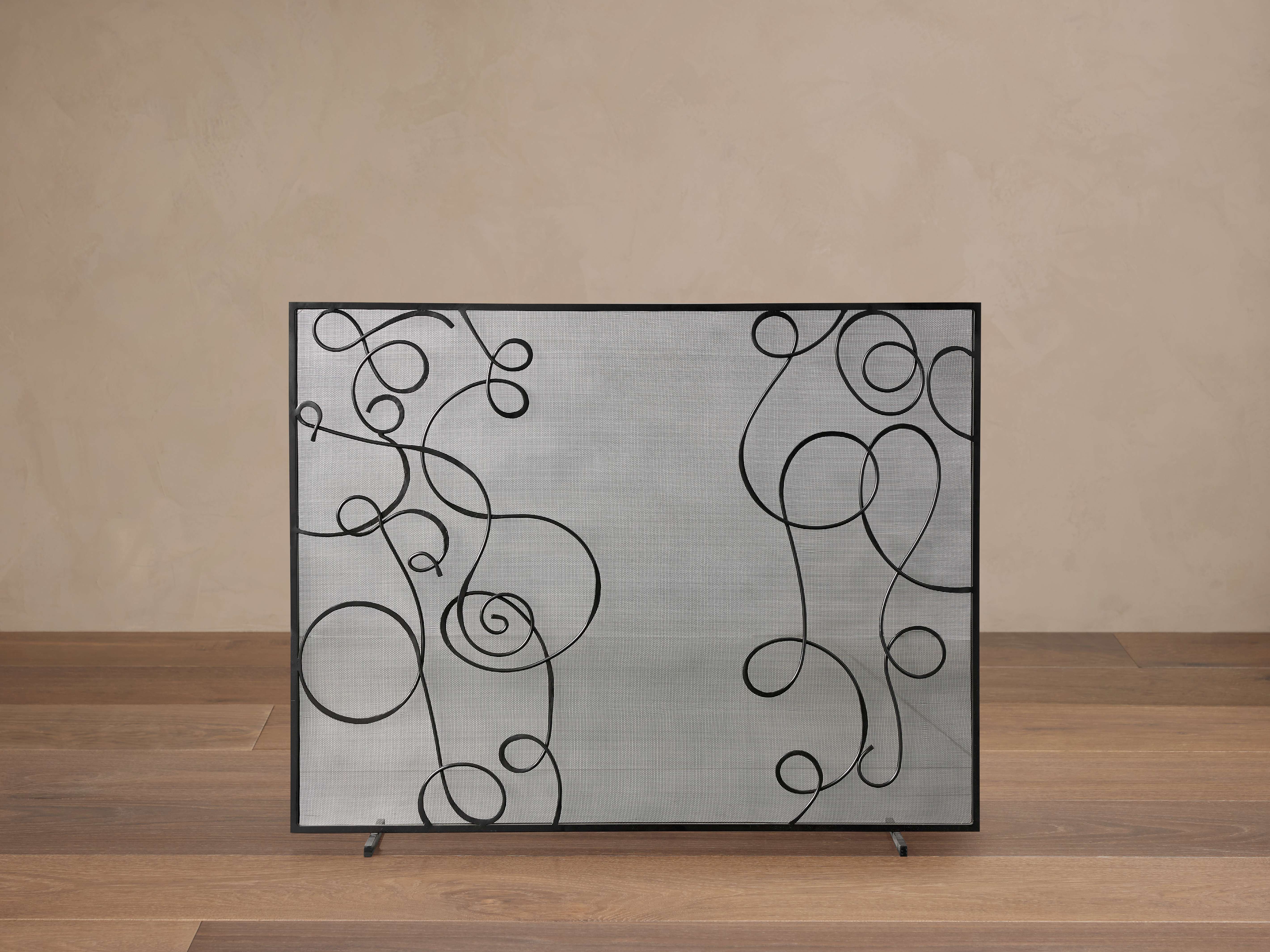 Asymmetrical Fireplace Screen