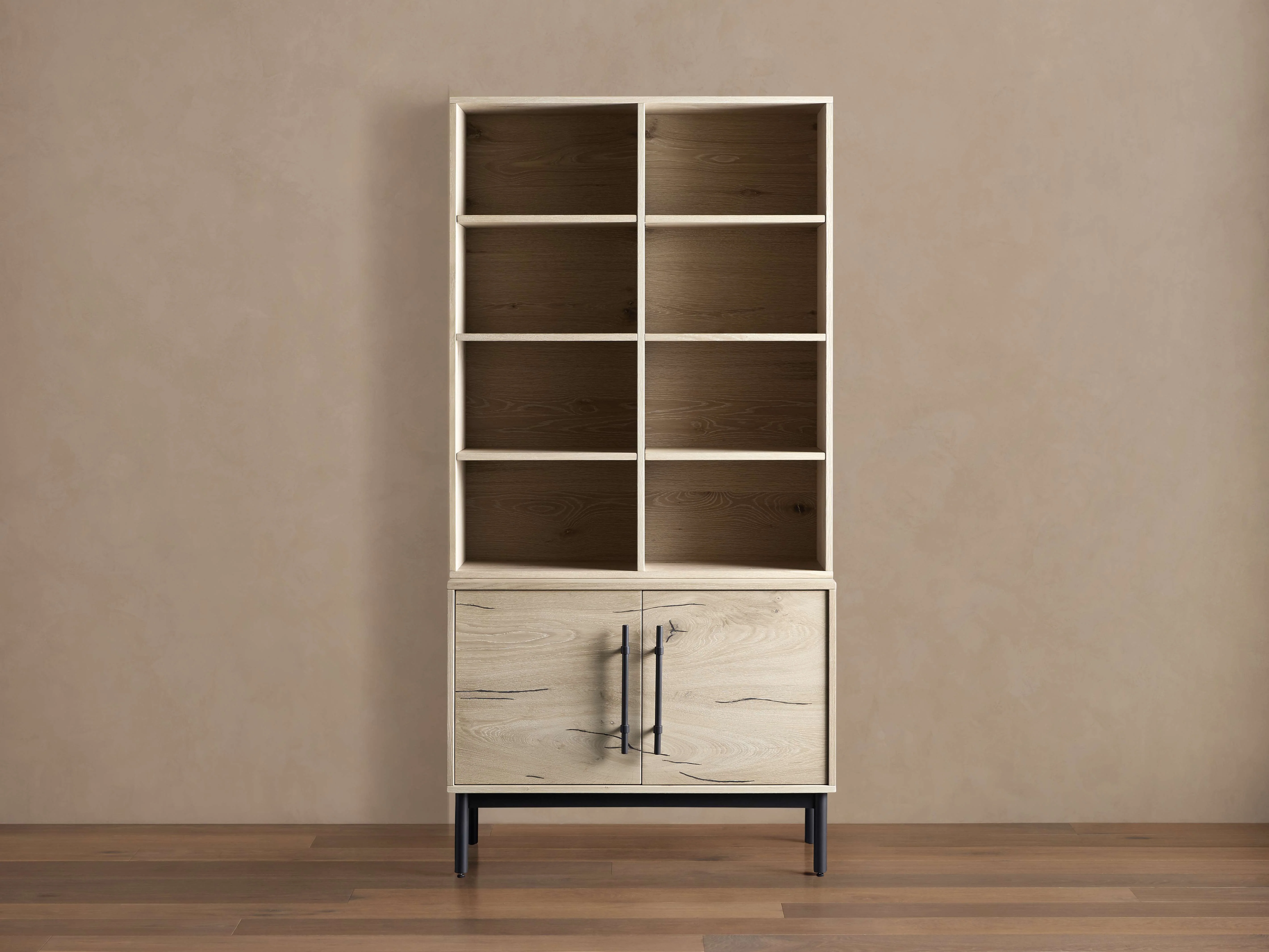 Sullivan Bookcase with Cabinet Base