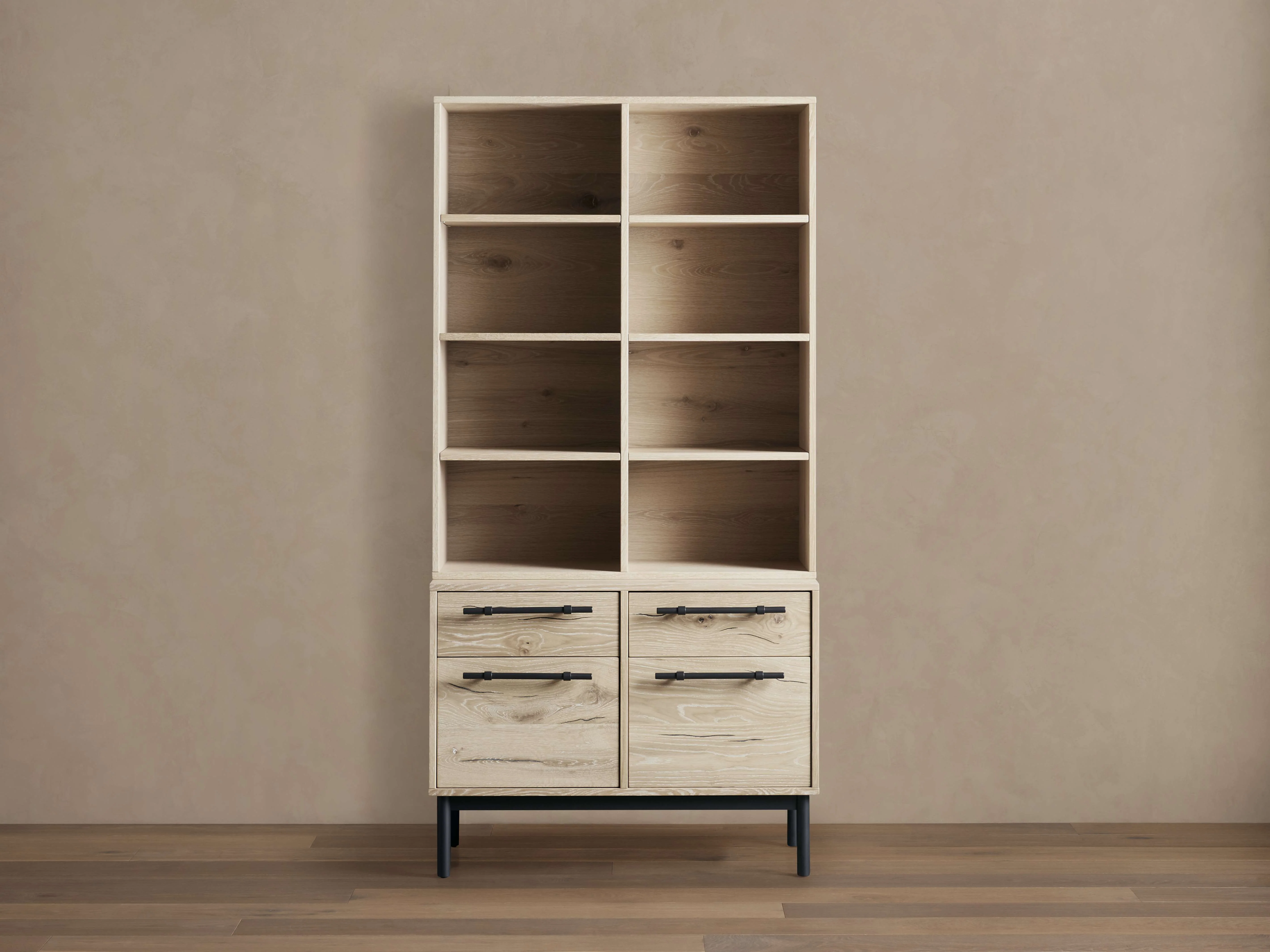 Sullivan Bookcase with File Base