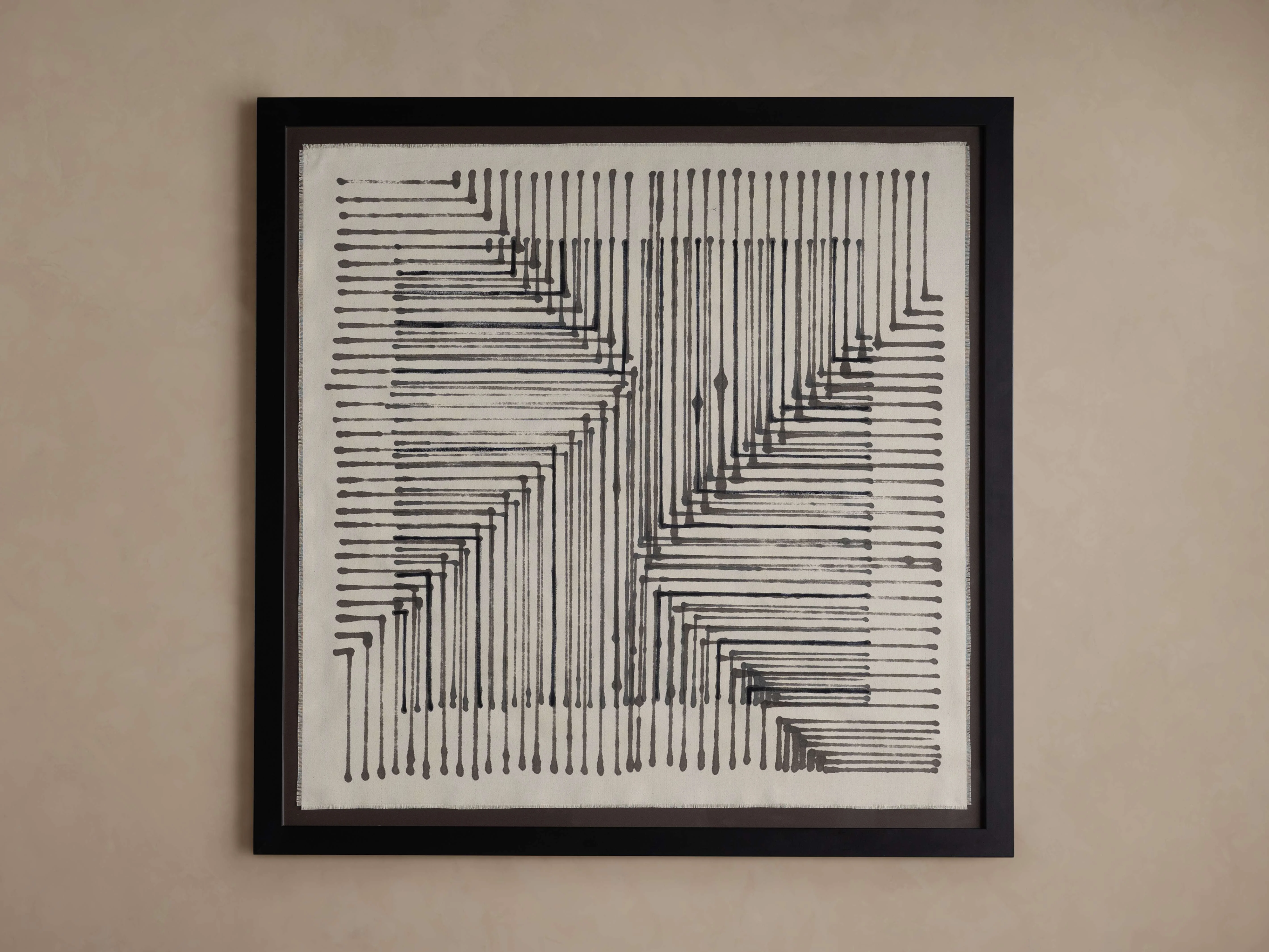 Abstract Lines IV Framed Tapestry