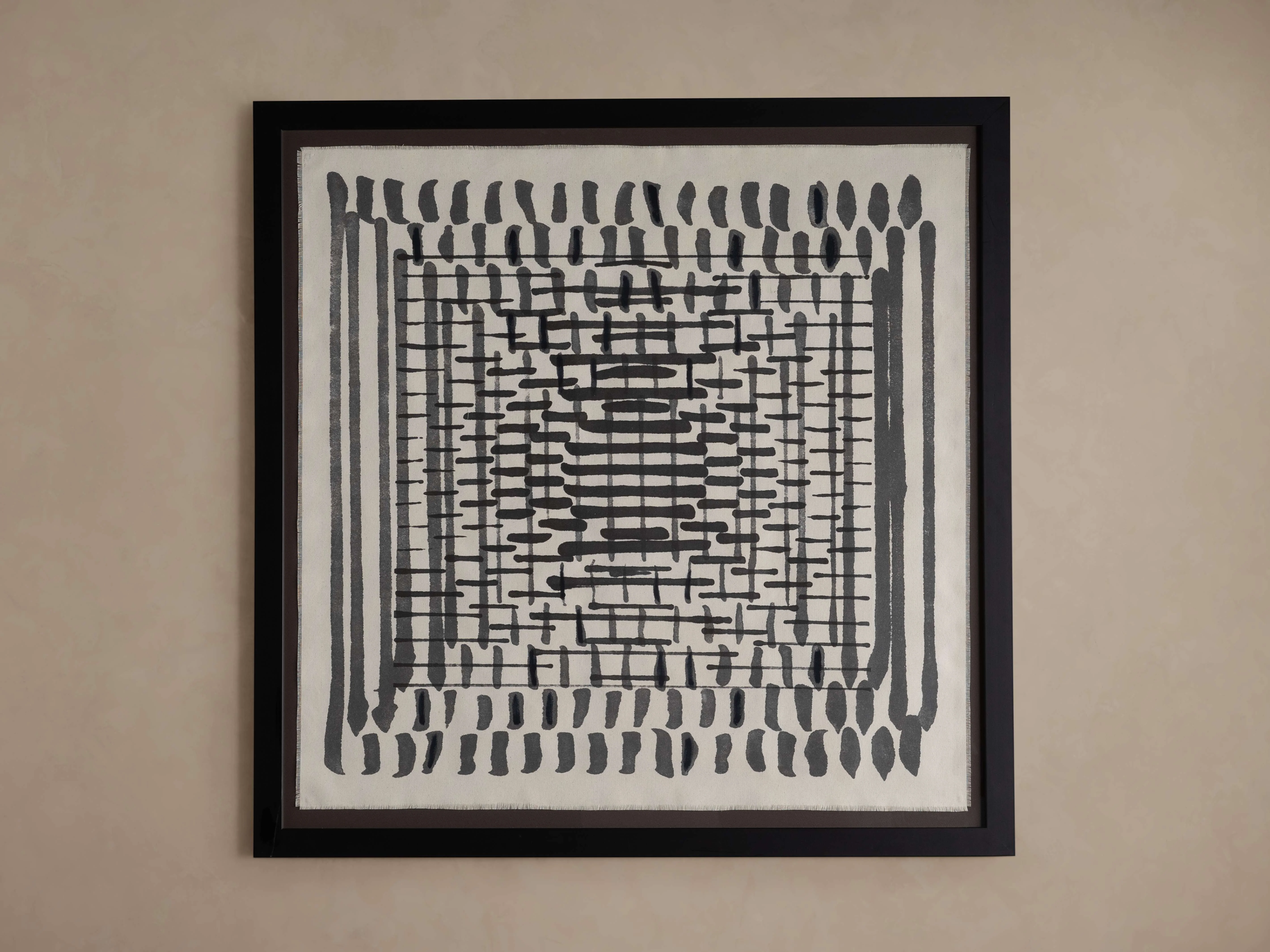 Abstract Lines I Framed Tapestry