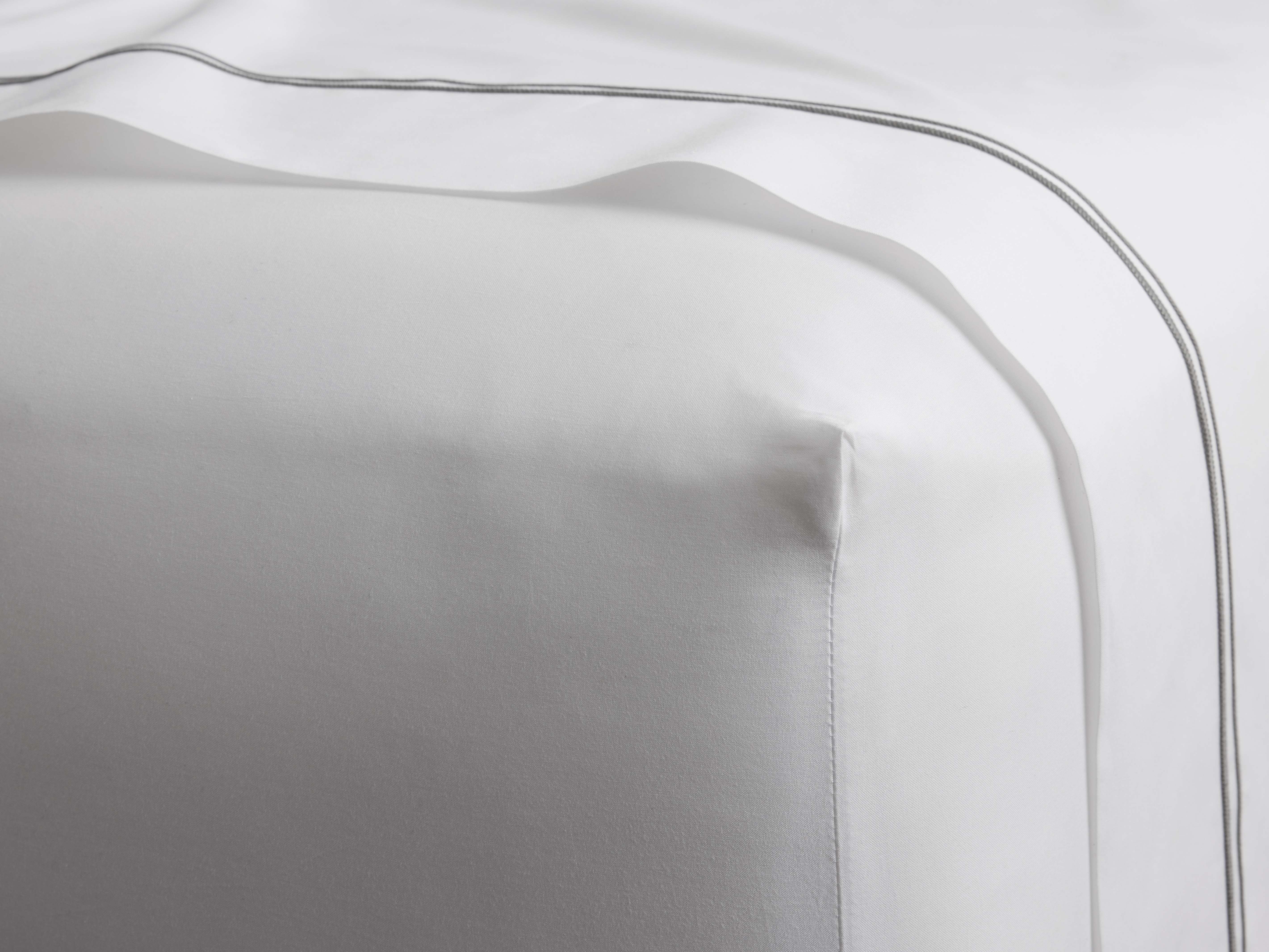 Italian Embroidered Percale Fitted Sheet