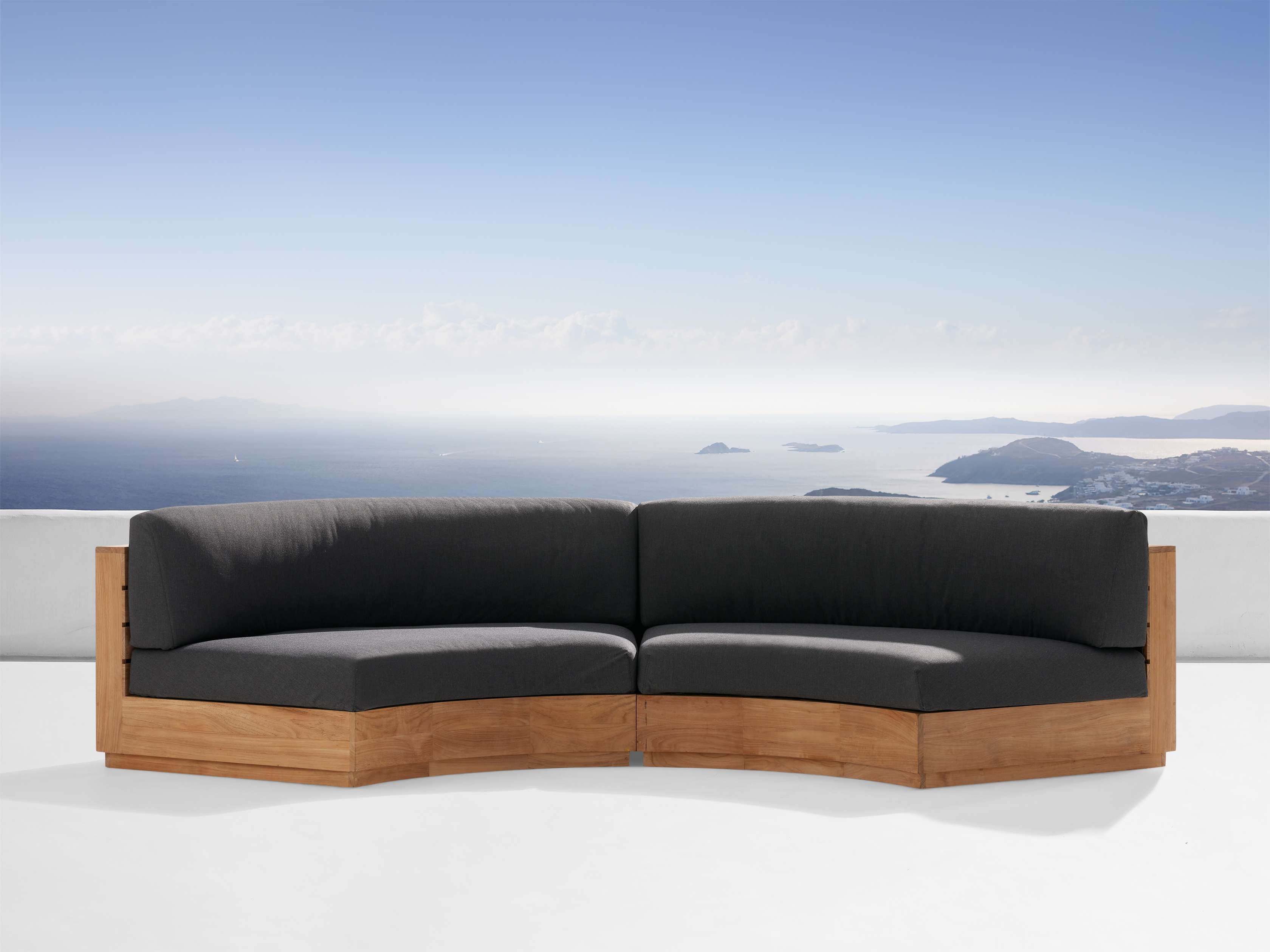 Bal Harbour Outdoor Curved Two-Piece Sectional
