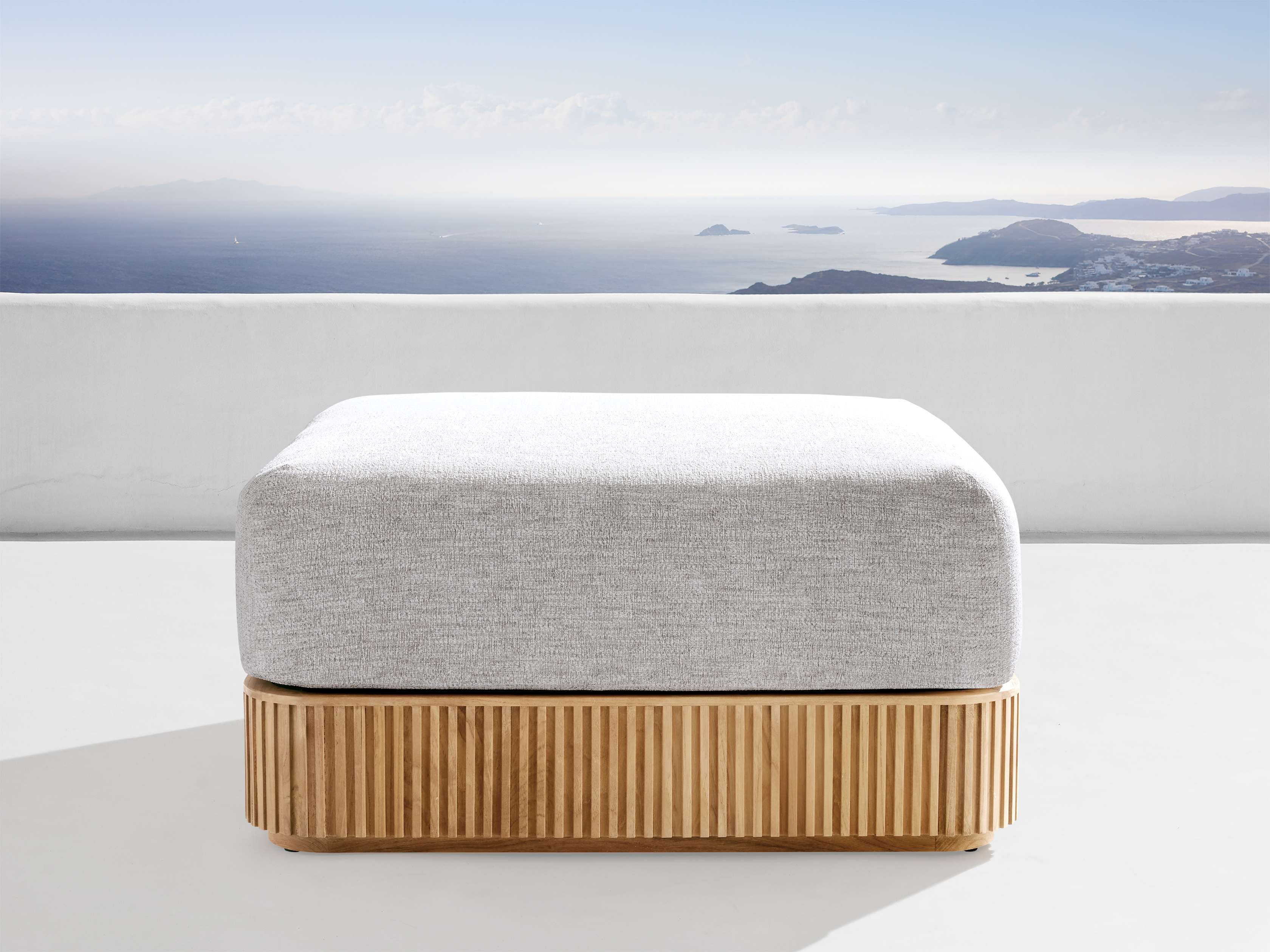 Beaumont Outdoor Teak Ottoman