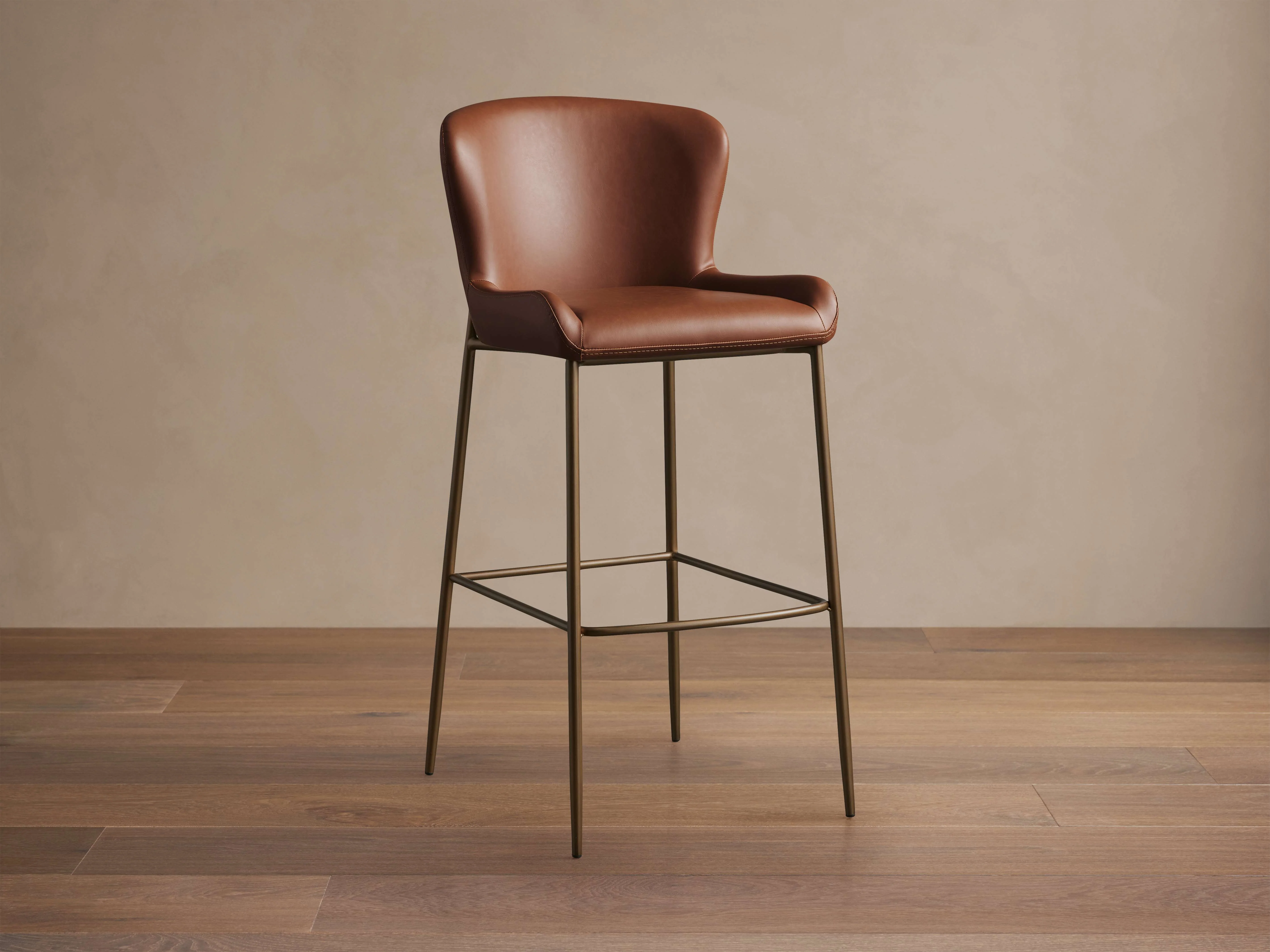 Kirsten Faux Leather Stool