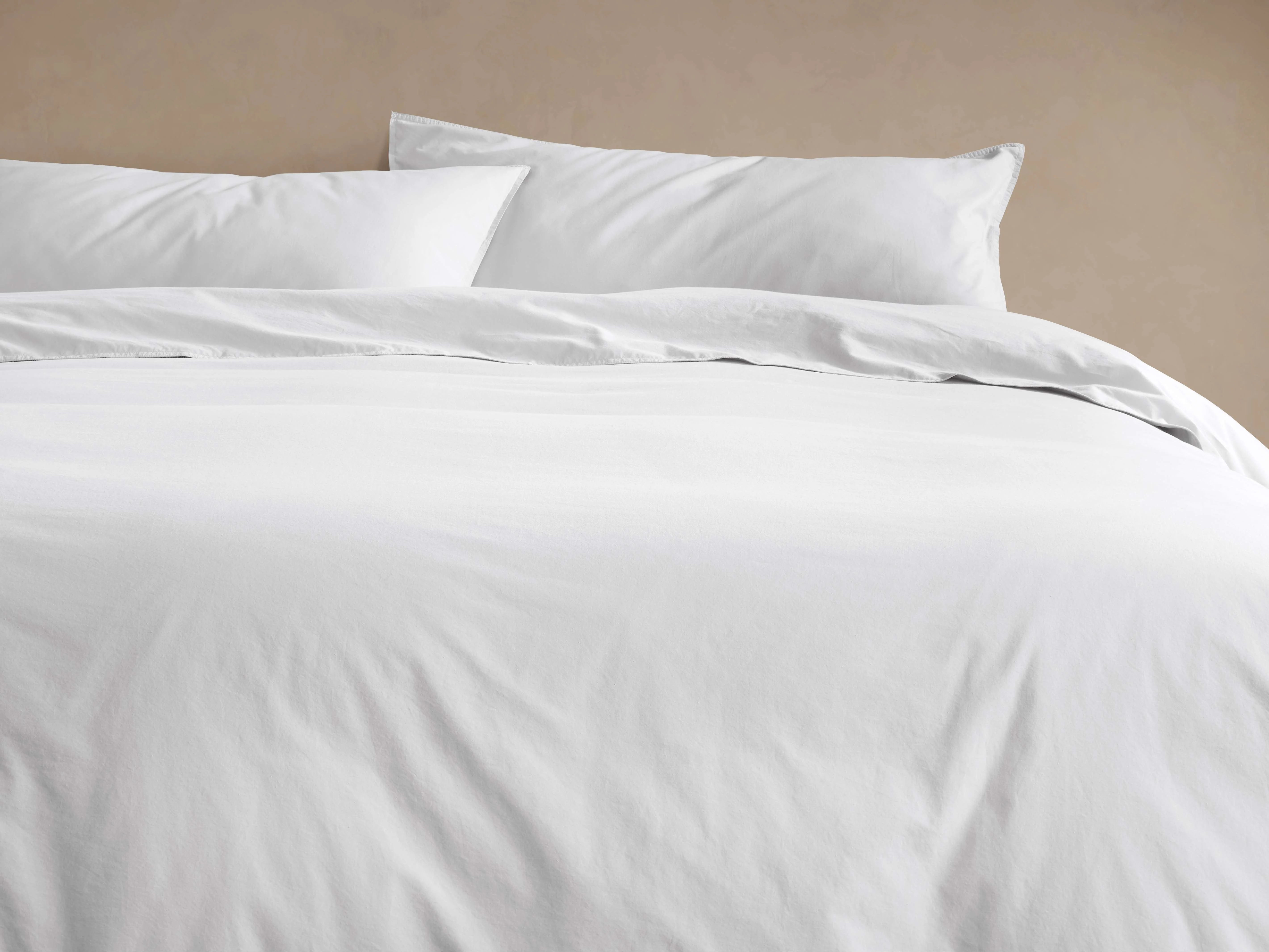 Italian Garment-Dyed Percale Duvet Set