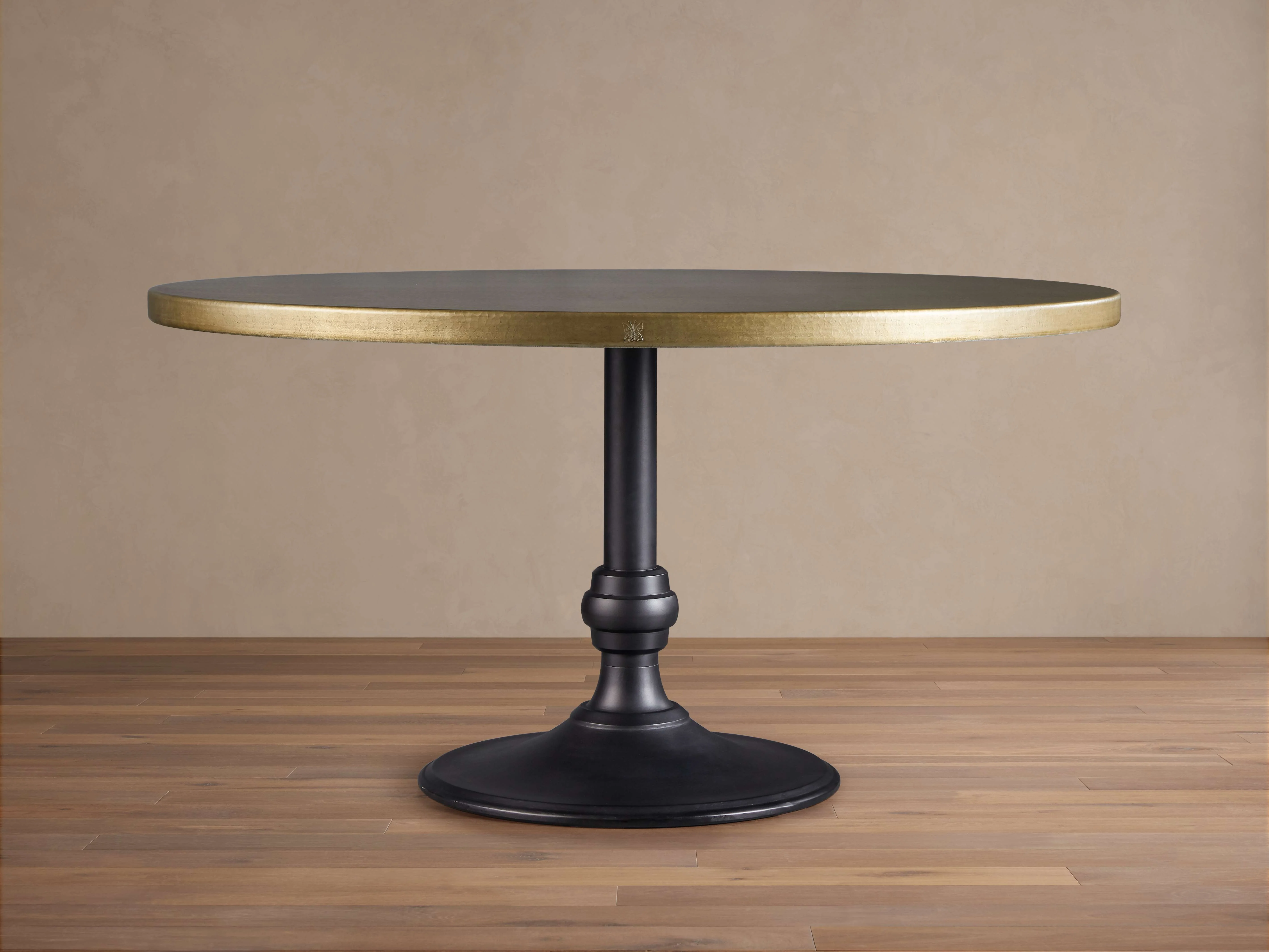 Recycled Metal Dining Table with Wade Base